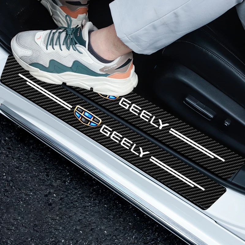 

Car Door Sill Threshold Guard Stickers Anti-scratch For Geely Atlas Coolray Mk Cross Boyue NL3 X6 EX7 Emgrand X7 SUV GS GT GC9