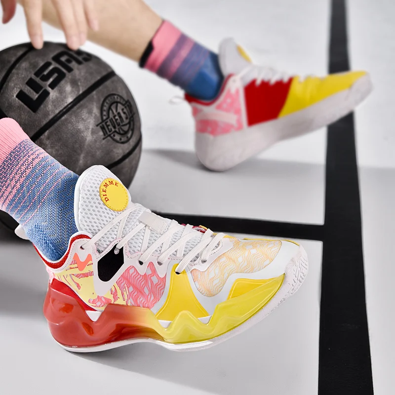 Fashion Pink Professional Basketball Shoes for Men Women Platform High Designer Sneakers High Quality Mens Trainers Baskets 2022