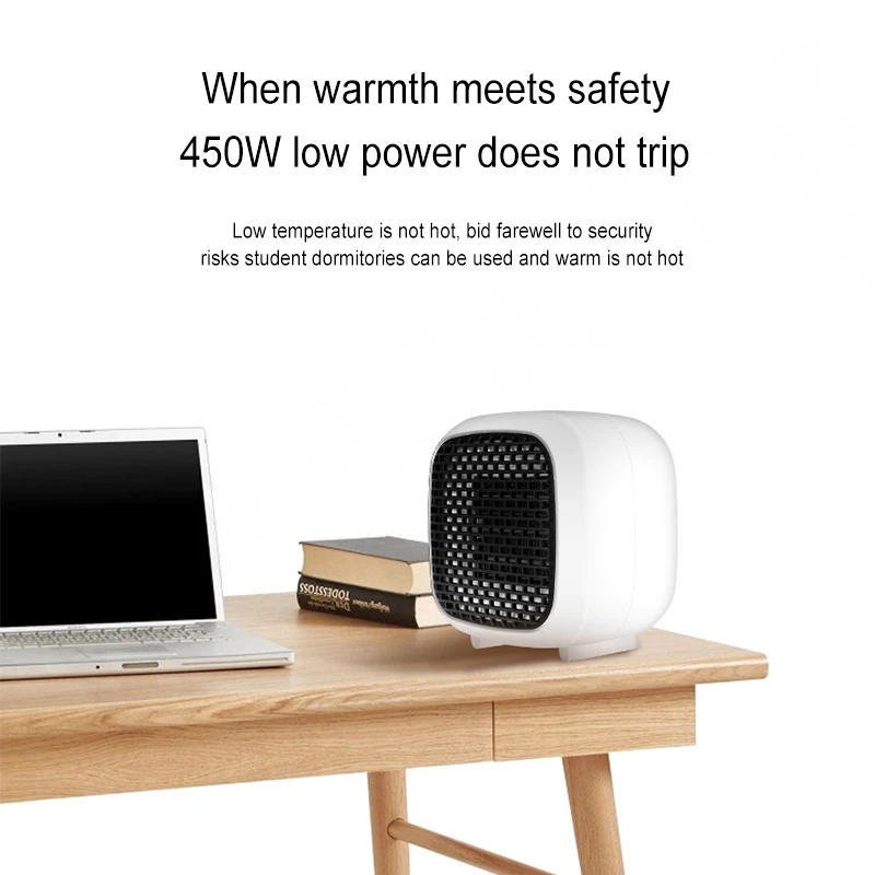 

Mini Electric Heater Office Room Desktop Fan Heater Portable children Room Temperature Control PTC ceramic Warmer Machine 800W