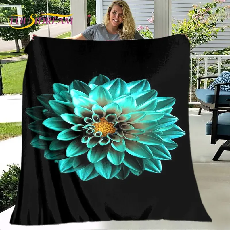 Скандинавская 3d-маргаритка фланелевое одеяло детское домашнее для гостиной