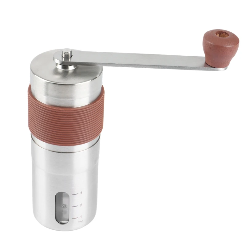 

Ручная кофемолка, кофемолка, портативная ручная кофемолка из нержавеющей стали для кофе, чая, трав, специй, зерен, акция