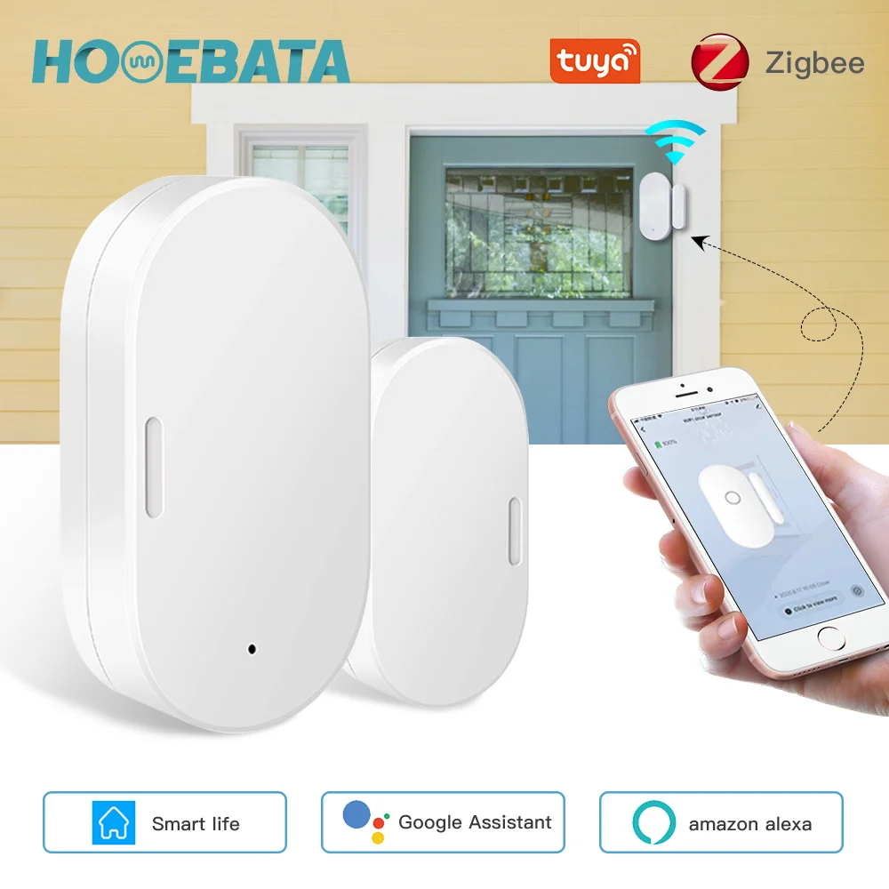 

Homebata Door Window Sensor Tuya Zigbee 3.0 Wireless Connection Smart Mini Door Sensor For Alexa Google Home Smart Life APP