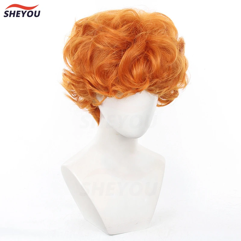 Парик для косплея ьбурьфу искусственные волосы с поясом чулок короткие