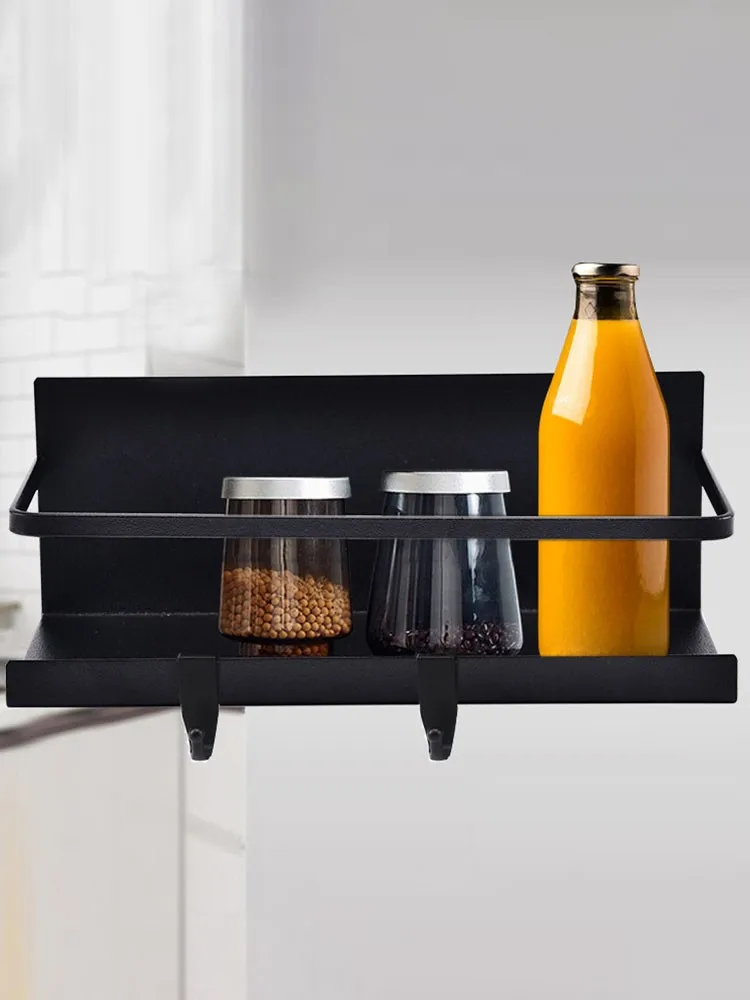 

Магнитная стойка для холодильника, органайзер, боковая полка, без отверстий, Многофункциональный кухонный держатель для хранения специй