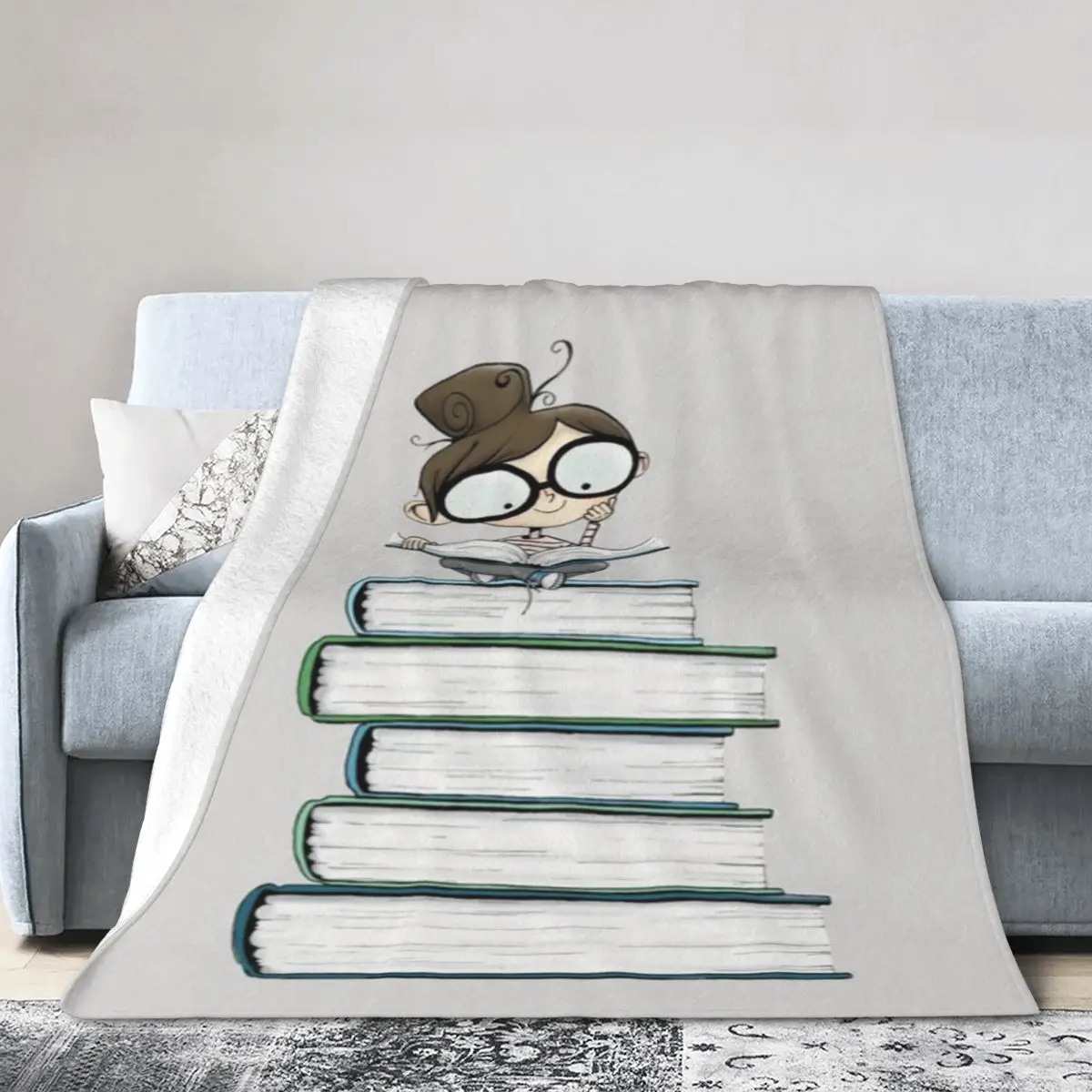 Ультрамягкое одеяло из микрофлиса Itty Bitty Book Lover