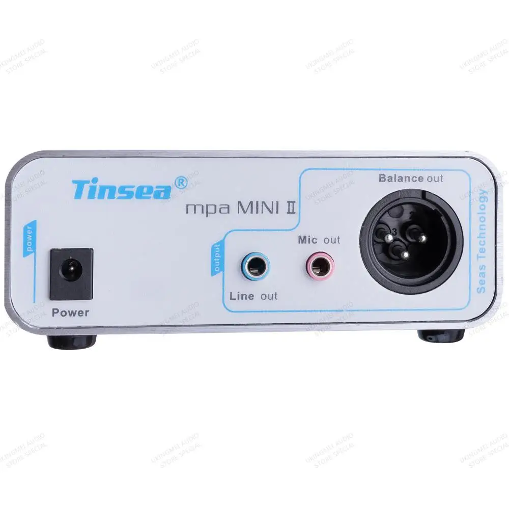 Tinsea MINI II 70dB Gain Adjustable Microphone Preamp Dynamic Microphone Instrument Effect Amplifier Audio Interface Microphone enlarge
