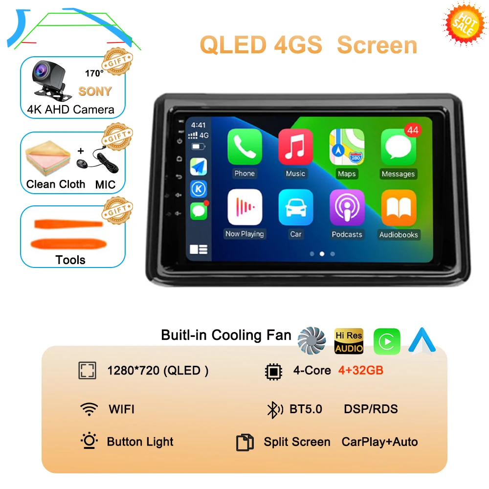 

Android 15 Carplay Auto для Toyota Noah Voxy R80 2014-2021 Автомобильный радиоприемник Мультимедийный видеоплеер Навигация GPS Без 2Din 2 Din DVD