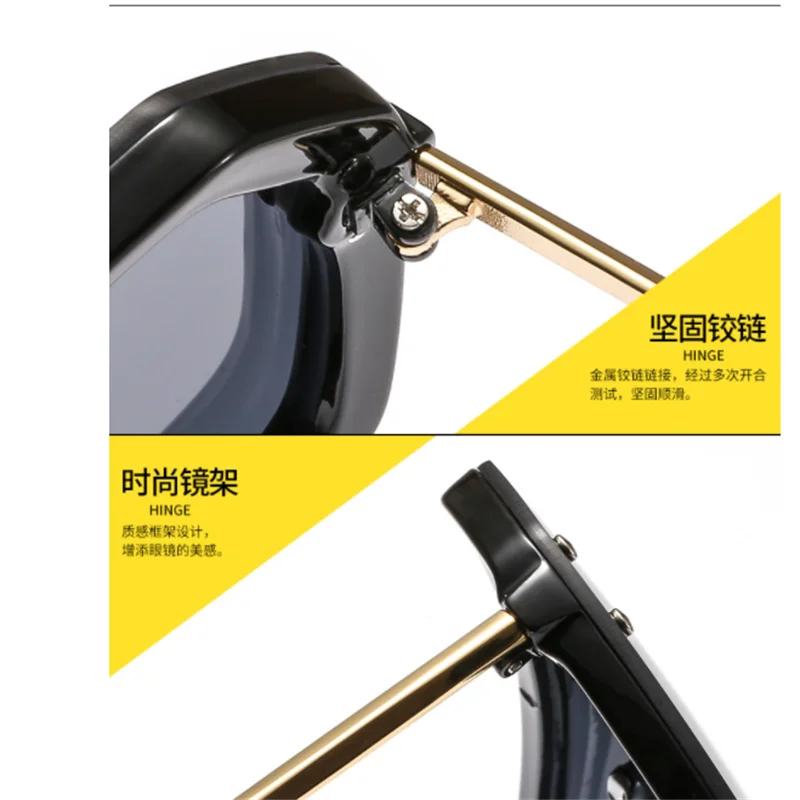 2022 Stylish conjoined rectangular sunglasses for women Designer glasses are suitable both men and Low price wholesale |