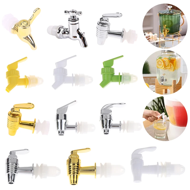 

Plastic Glass Wine Bottle Faucet Jar Barrel Water Tank Faucet With Filter Wine Valve Water Dispenser Switch Tap Bibcocks 12 type