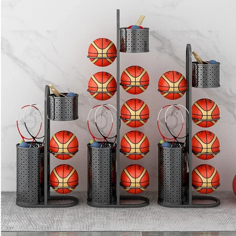 Качество! Напольная баскетбольная полка для хранения металлическая корзина дома