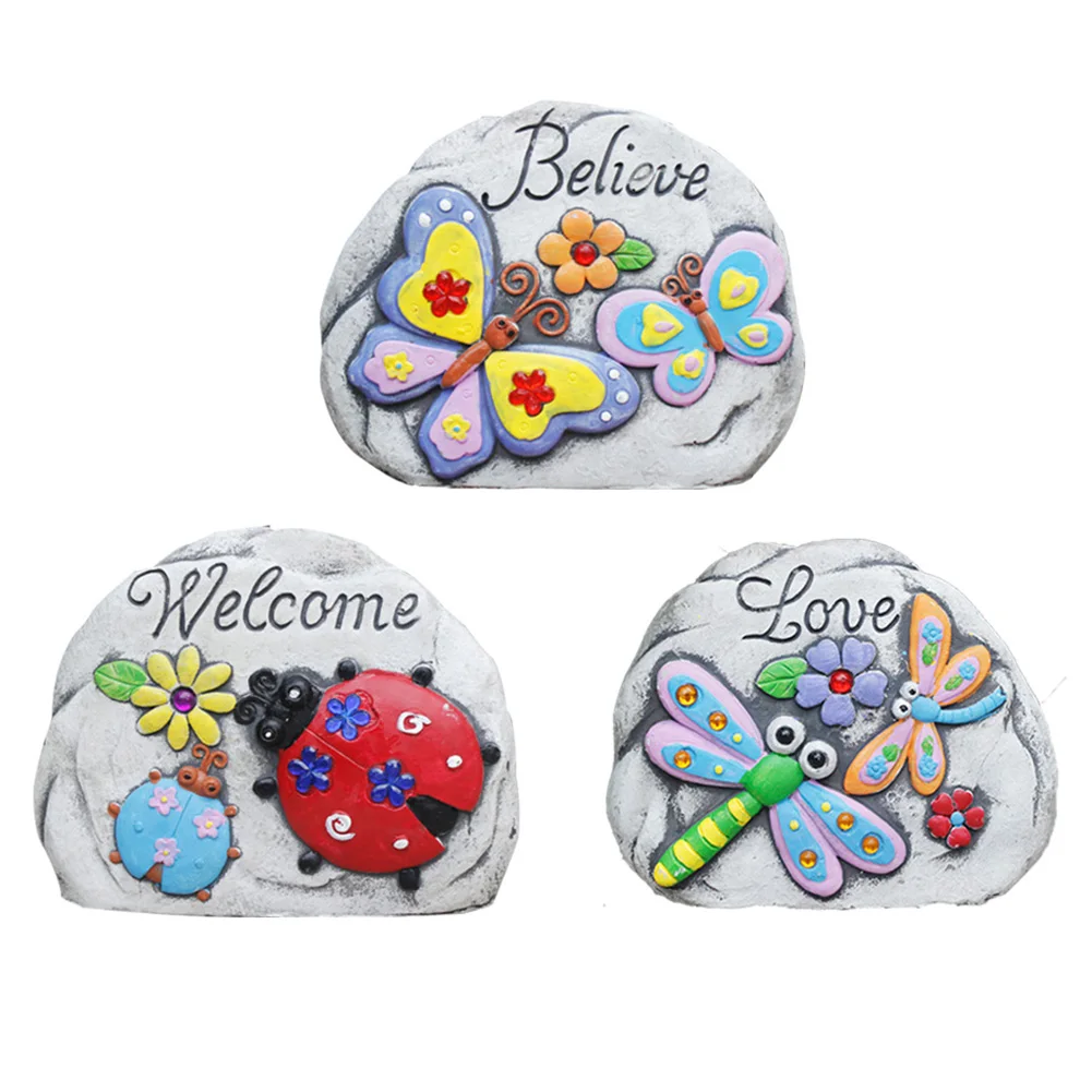

Insect Pattern Villa Courtyard Cement Stepping Stones Outdoor Furnishings Garden Statues Decoration Supplies