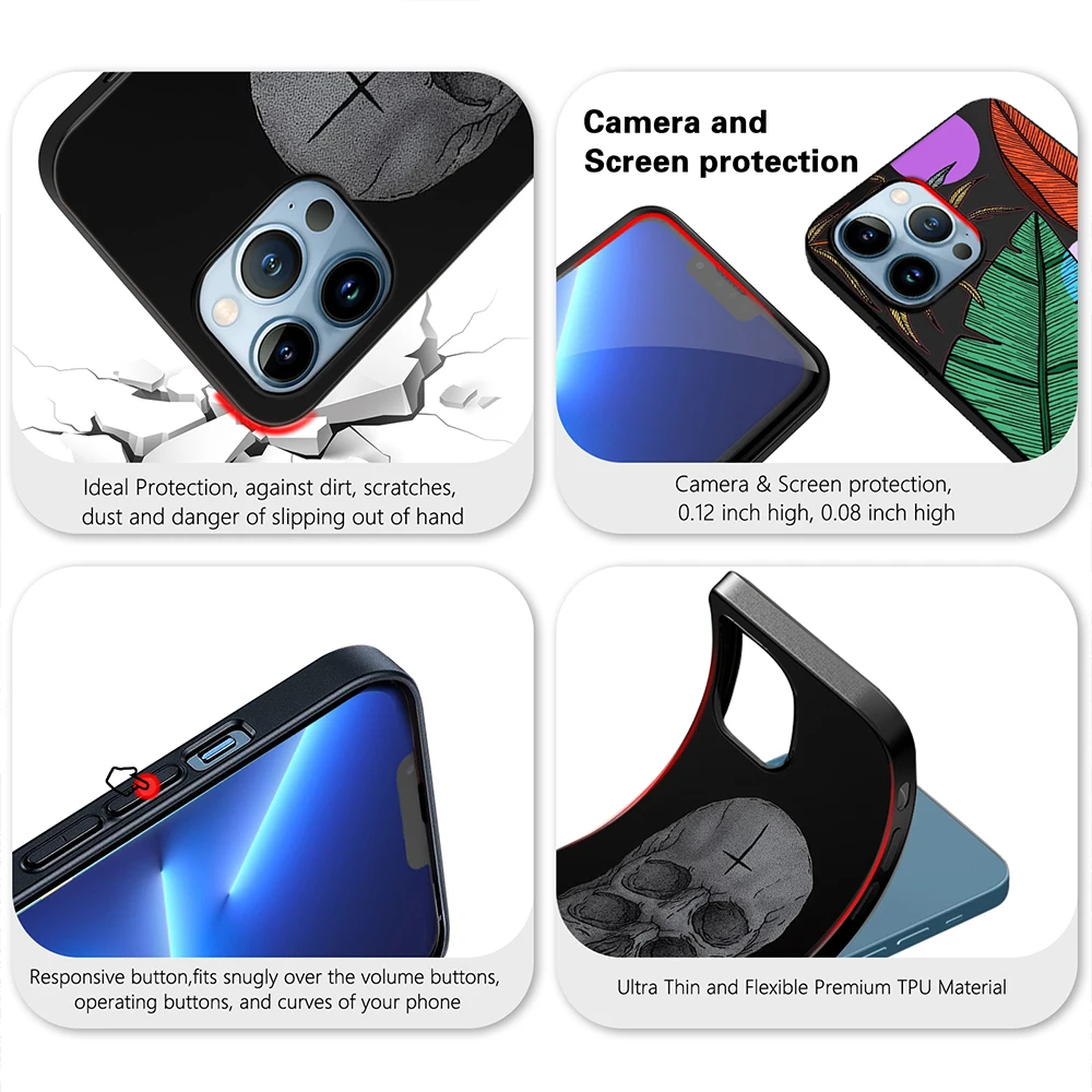 Чехол для телефона с изображением Человека скелета iPhone 14 12 11 ProMax 7 Plus XR XS Max 8 SE 2022 2020