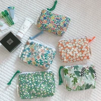 small children cosmetic case mini cotton woman make up bag little coin purse keys jewelry necesserie organizer storage pouch bag