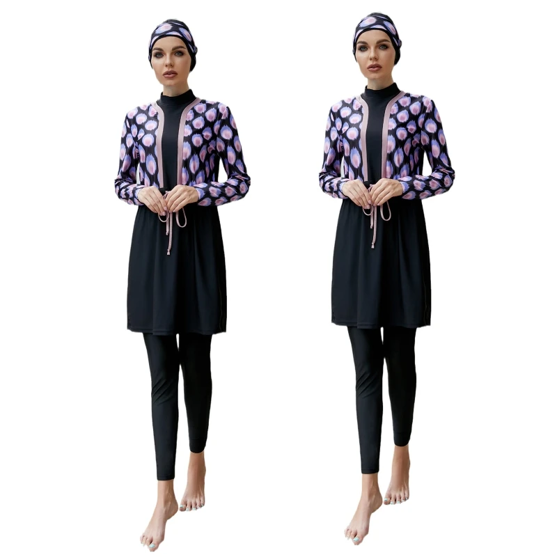 2022 Новый скромный Мусульманский купальник с полным покрытием Женский исламский