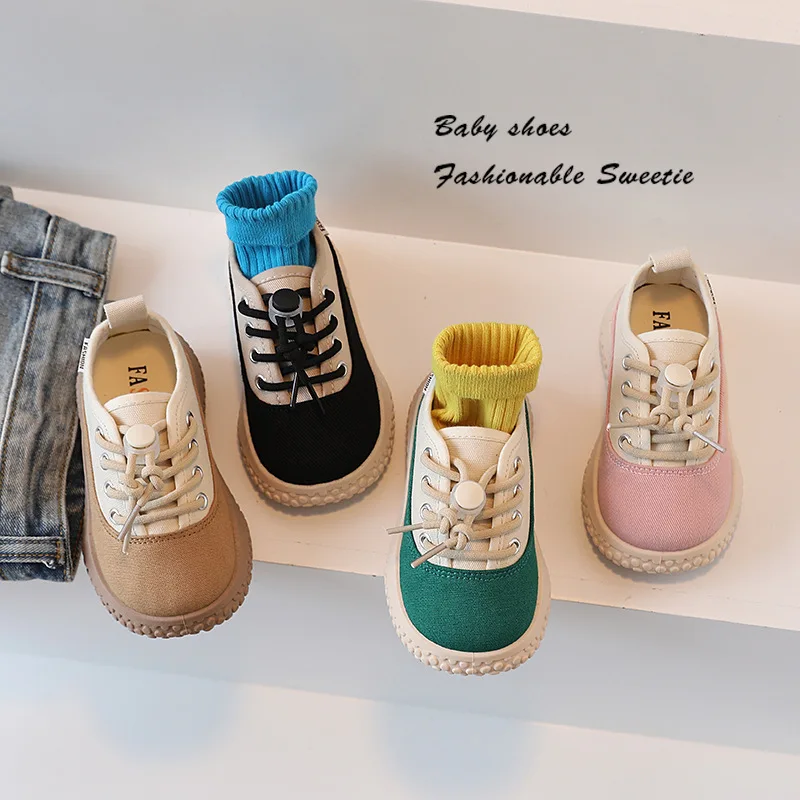 

Boys Canvas Shoes Child Footwear Children Kids Sneakers for Girls Boys Casual Soft Sole Chunky Tennis Fashion Tenis Shoes