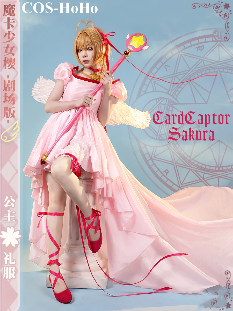 

Костюм принцессы COS-HoHo аниме кардкаптор Сакура КИНОМОТО Сакура инициал розовое платье красивая униформа косплей костюм женский наряд