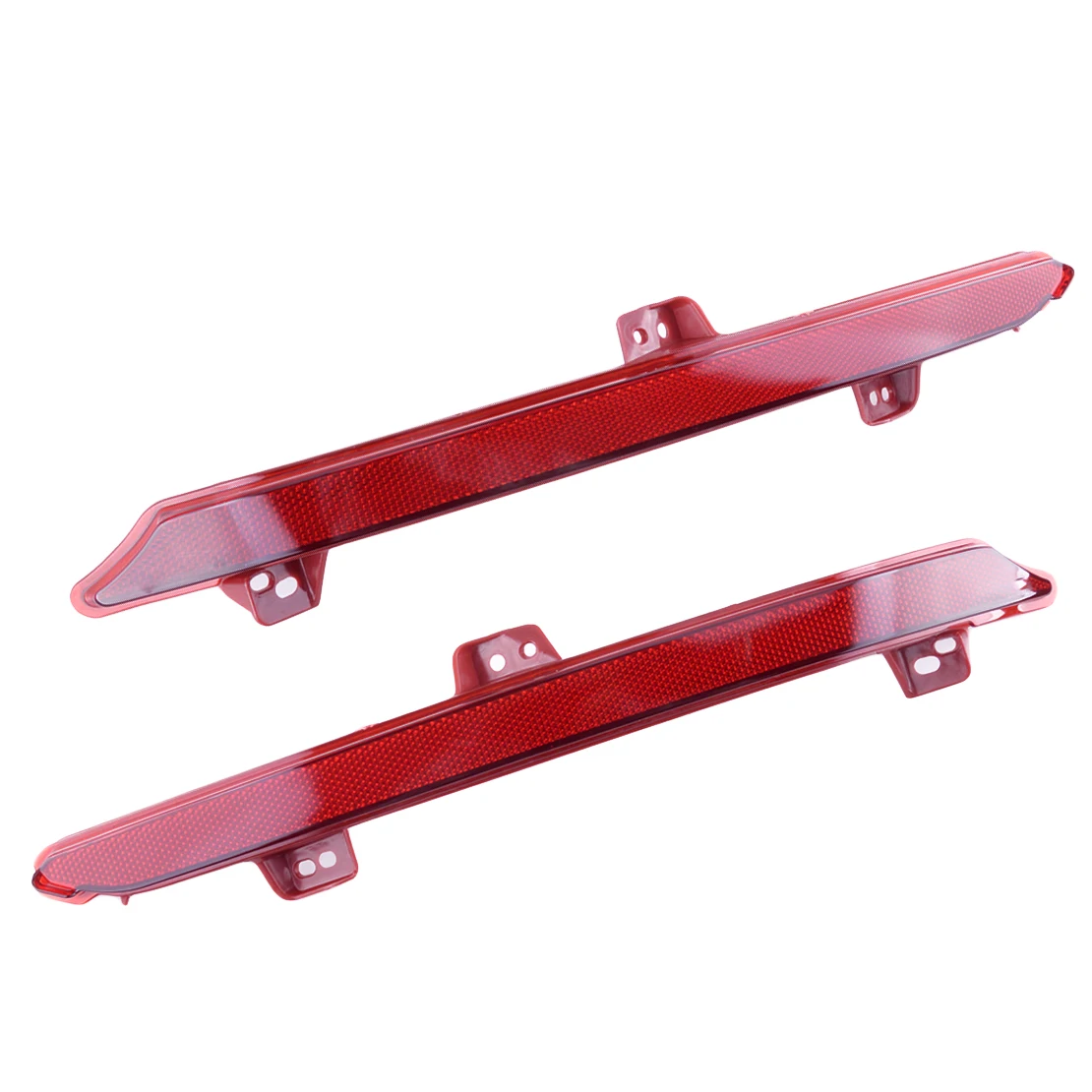 1 пара красных автомобильных фар заднего левого и правого бампера отражатель