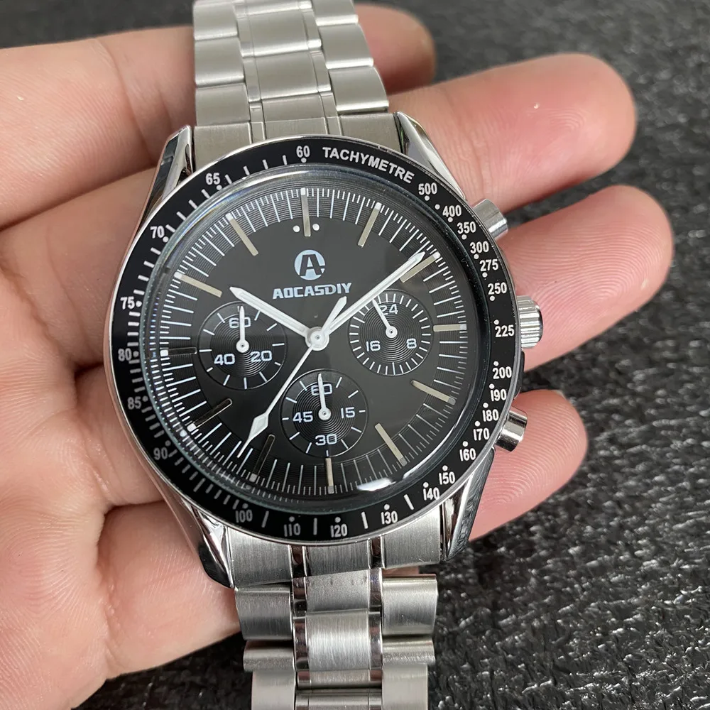 

Luxury Brand Speedmaster Moomwatch Professional Coaxial Master Chrinimeter Chronograph 42mm Stainless Steel Men's Quartz Watch