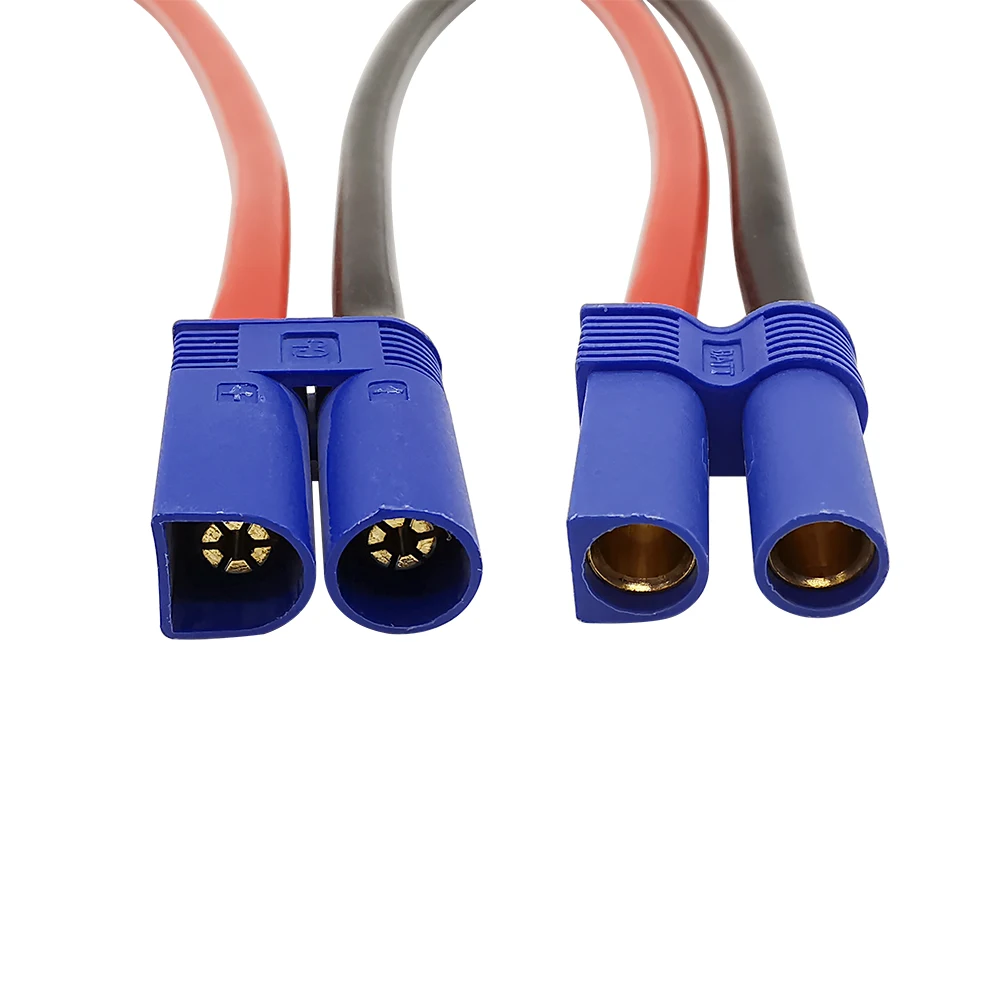 1Pcs EC5 Male / Female Plug Connector 10AWG Silicone Cable Plugs Jack Wire Length 10/15/30/50CM for RC Lipo Battery Toys DIY - купить по