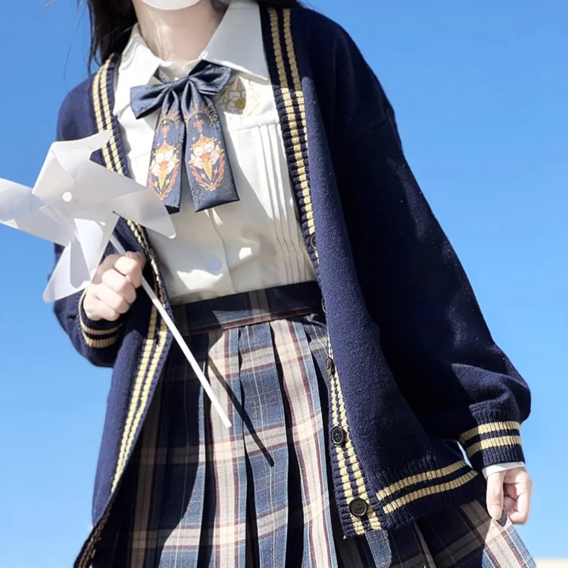 Японский Униформа JK оригинальный осенне-зимний Универсальный стройнящий