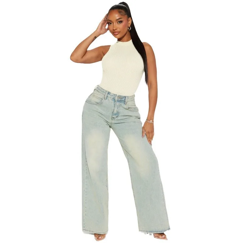 Боди базовое однотонное в рубчик с круглым вырезом без рукавов цельное