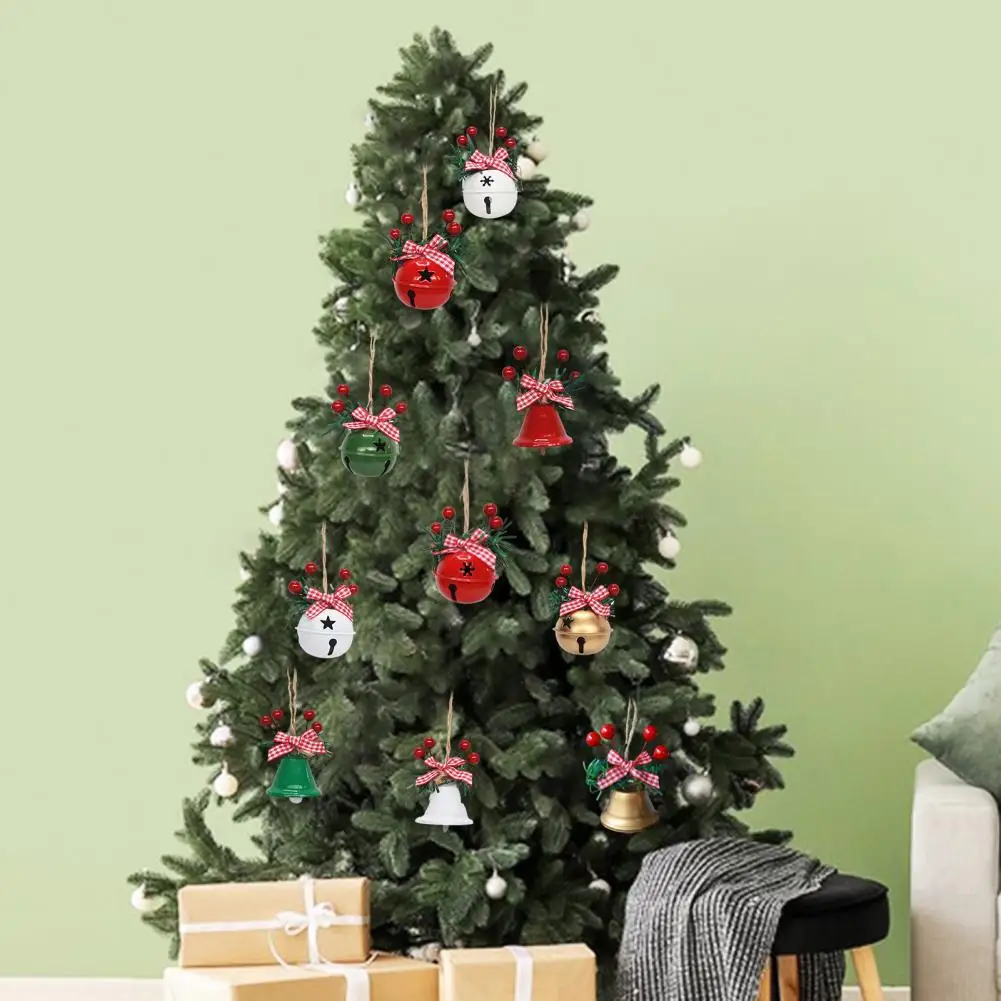 10 шт. новогодние настенные часы в виде колокольчиков