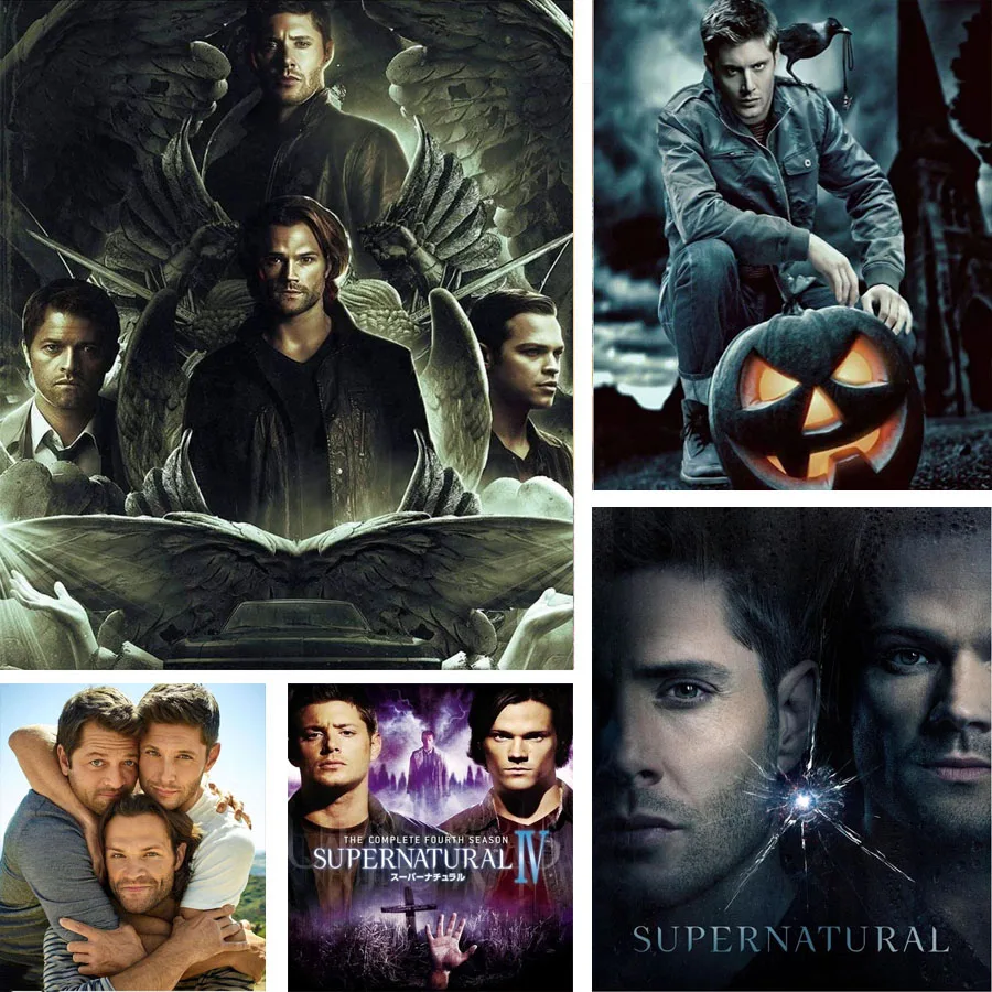 Сверхъестественная алмазная живопись 5D сделай сам американский ТВ-шоу вышивка