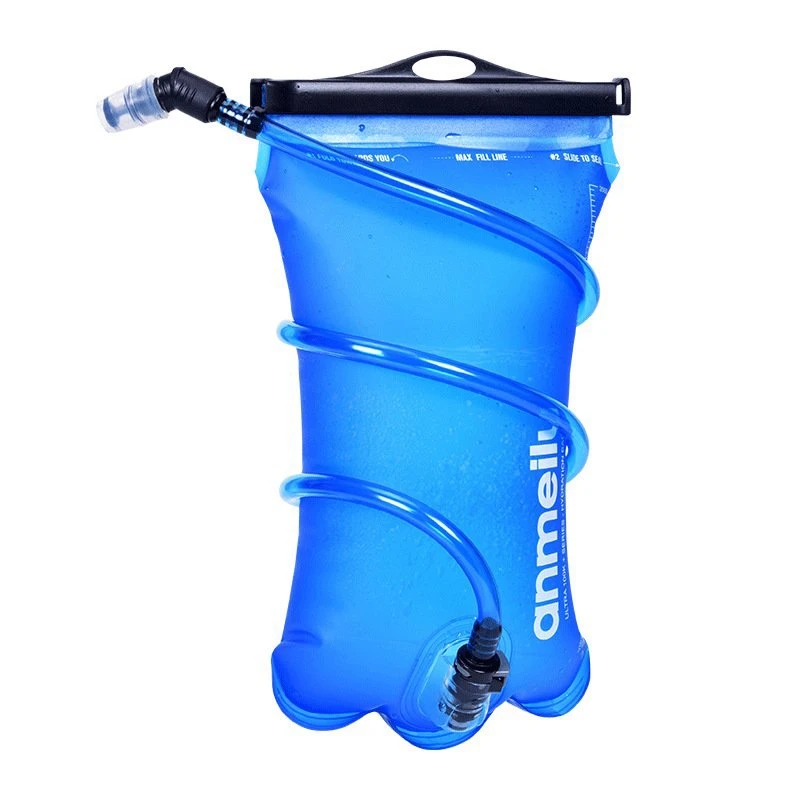 

Сумка для воды ANMEILU 2L для спорта на открытом воздухе, Складная портативная сумка для воды из ТПУ, материал для пищевых продуктов 2 л (герметич...