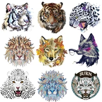 iron on patches for clothes cool wolf lion tiger head iron on transfers for clothing animal patch clorhing stickers appliques