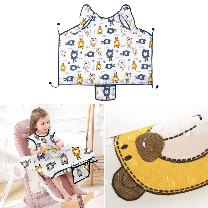 

Baby Feeding Bib Boy Girl Eating Doodling Bib Highchair Bib Nursery Room Supply
