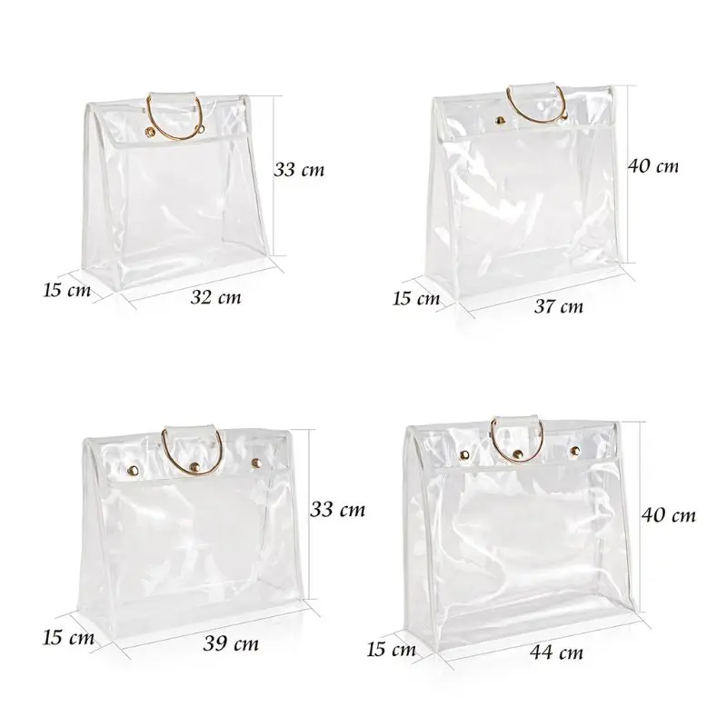 

E74B Keep Clean Handbag Dustproof Cover Transparent Storage Bag