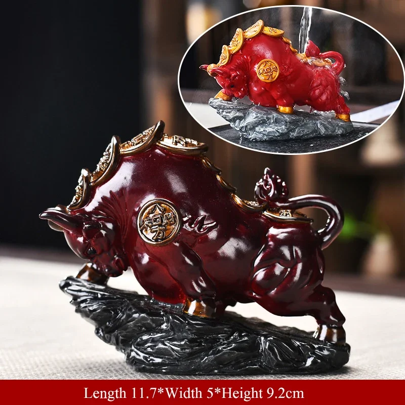 Меняющий цвет фигурки быка для чаепития