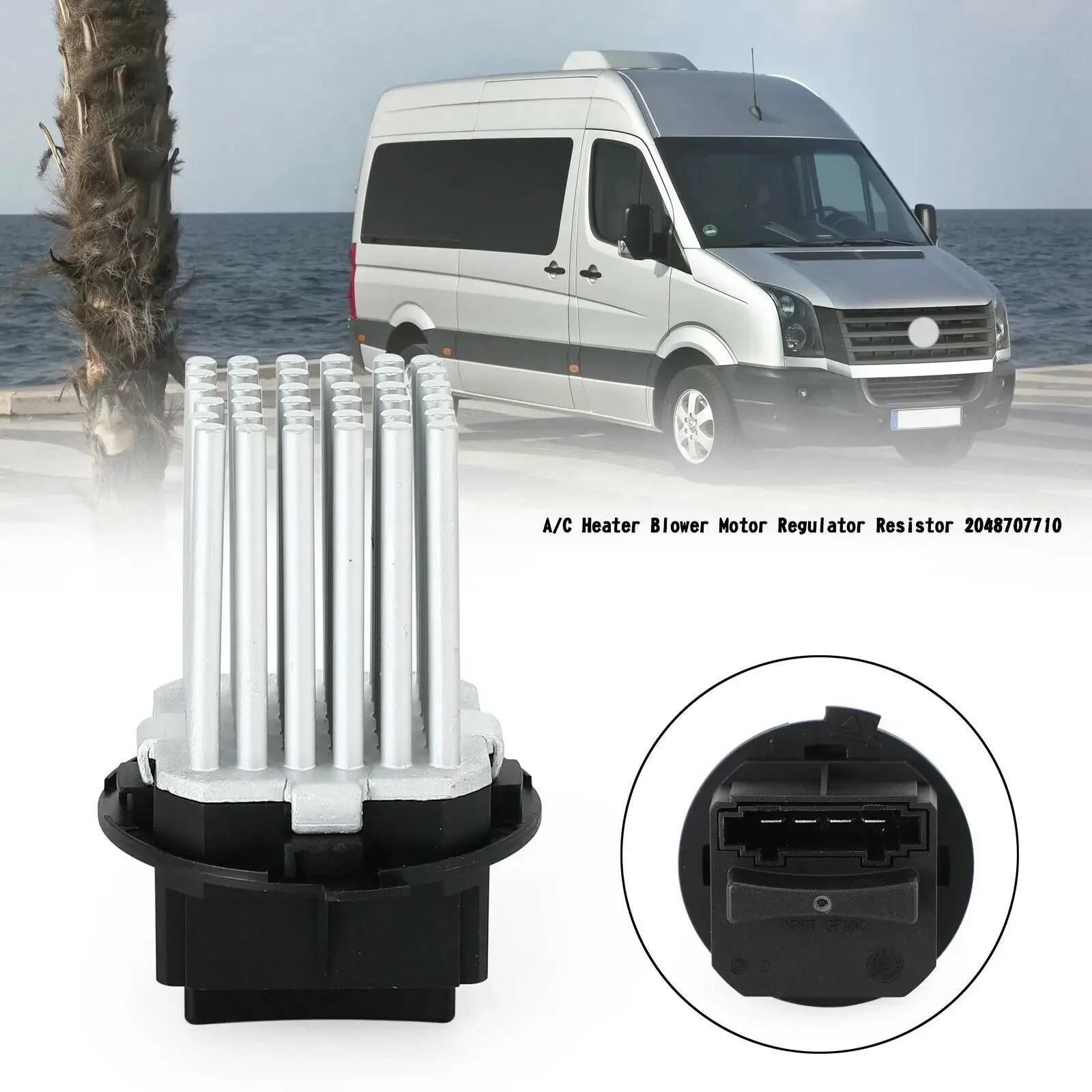 Фото Резистор вентилятора отопителя кондиционера 2048707710 для MERCEDES Sprinter/Crafter U1 №2