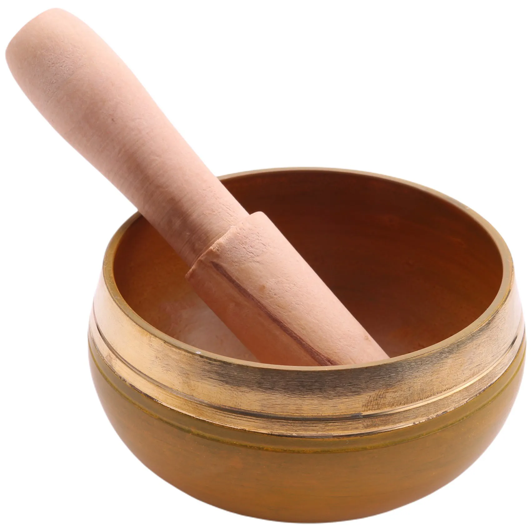 Непальская медная тибетская Поющая чаша ручной работы для йоги разноцветная