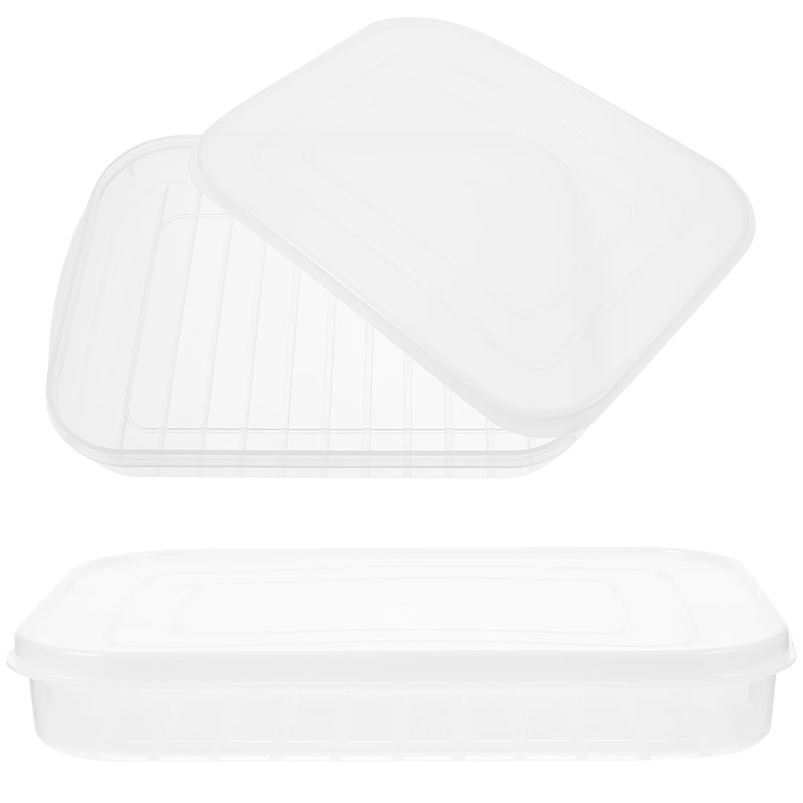 2 шт. герметичные коробки с беконом прозрачные контейнеры для еды в холодильнике