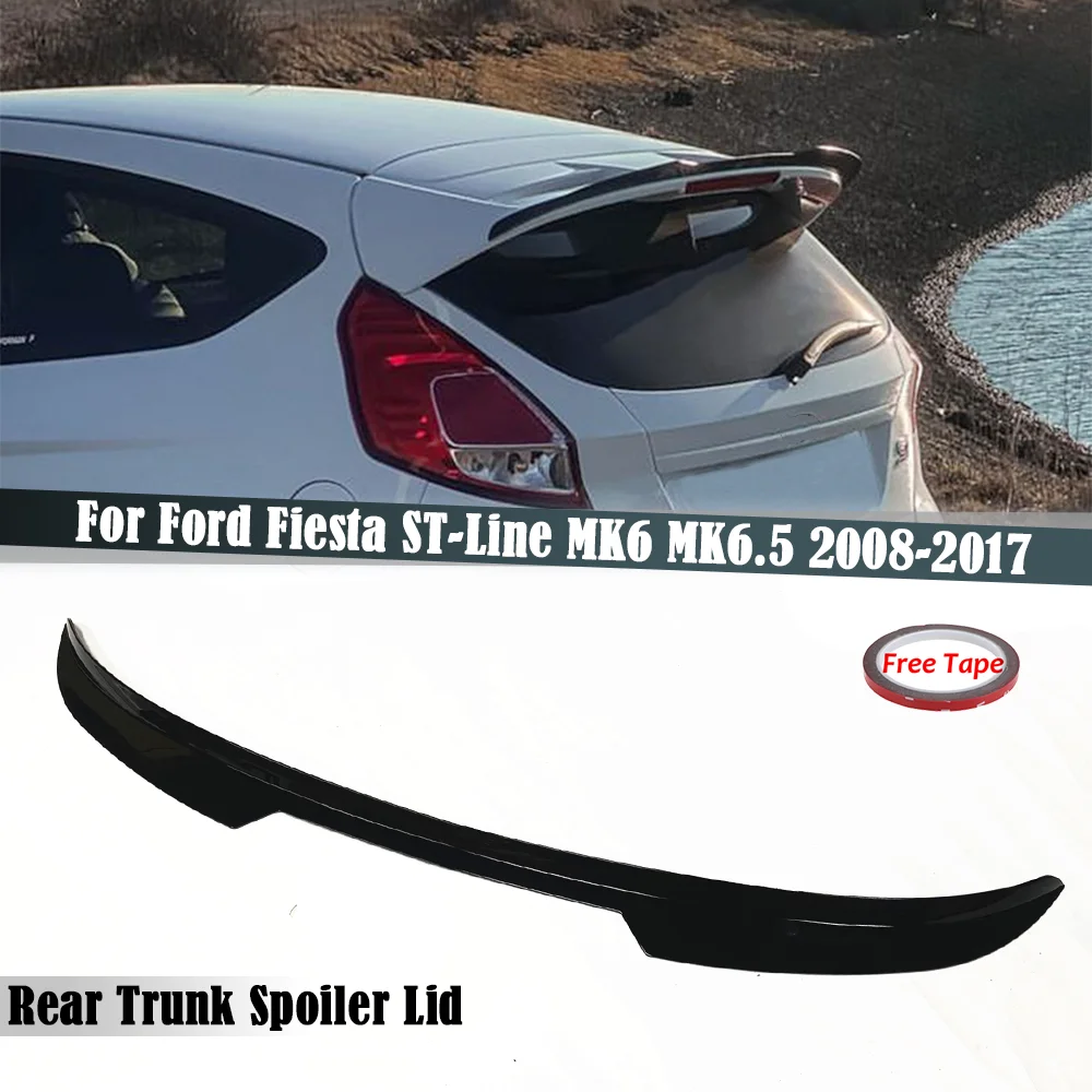 

Автомобильный задний спойлер на крышу, губа, спойлер на задний багажник, губа для Ford Fiesta ST-Line MK6 MK6 2008-2017, автомобильный Стайлинг