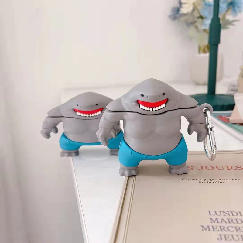 

2022 Silicone 3d Shark Luxury Custom Designer Cover For Apple Airpod Cases Airpods 1 2 3 Pro Case