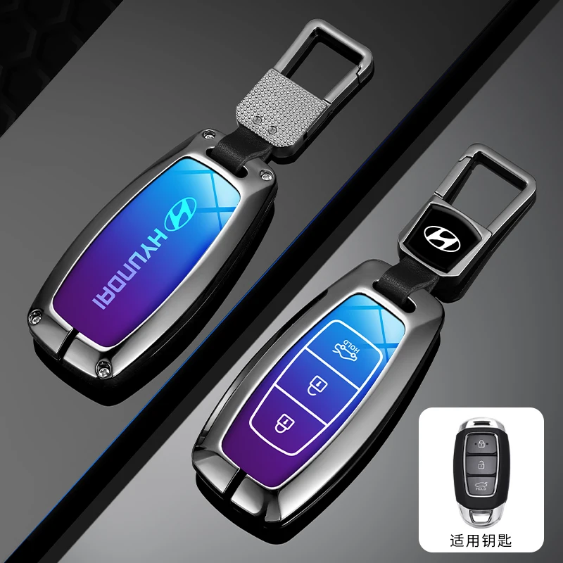 Модный чехол для автомобильного ключа с градиентом из ТПУ брелок ключей Hyundai Palisade