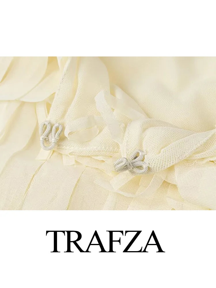 TRAFZA осенние женские элегантные блузки однотонные с круглым вырезом длинными