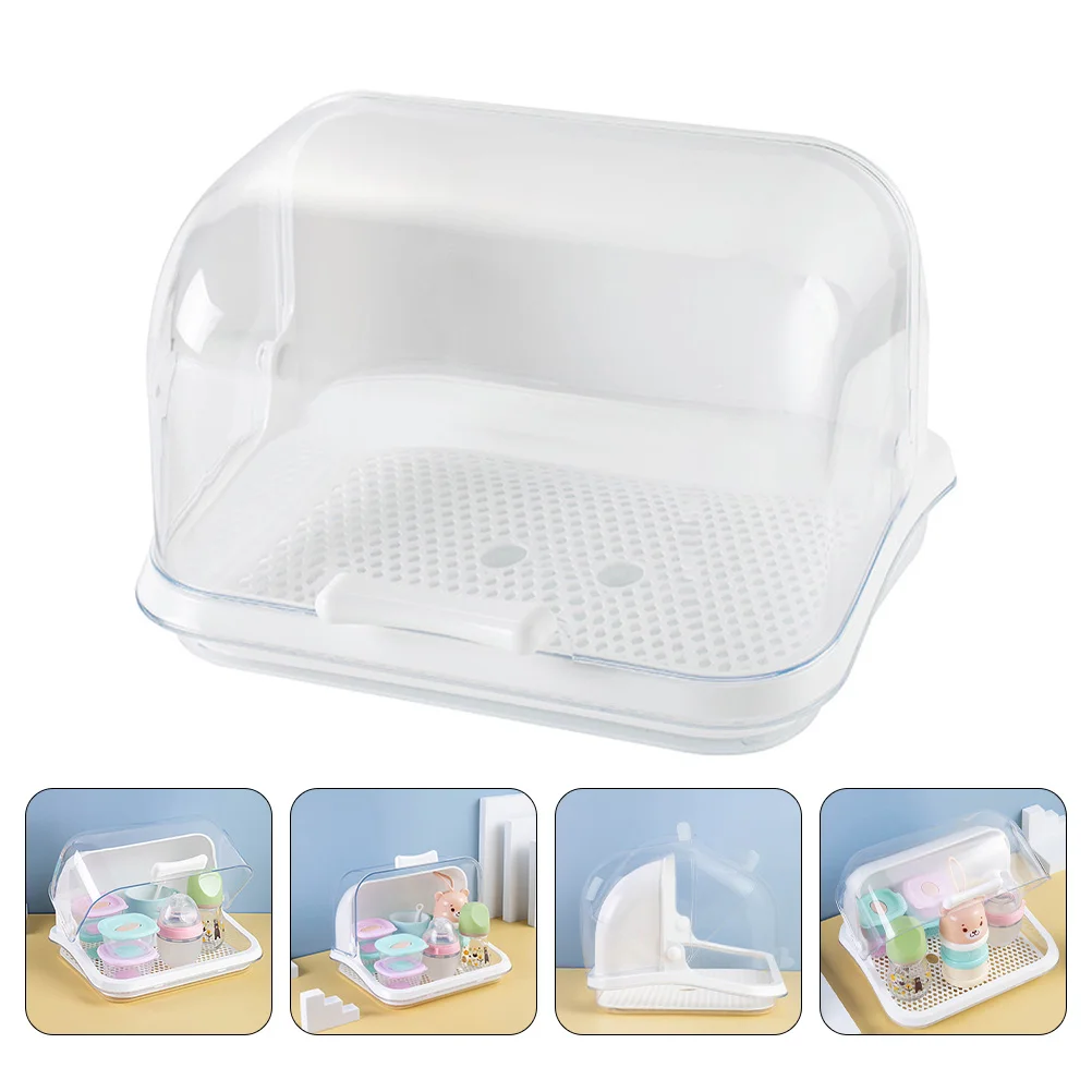 

Plastic Go Containers Pastry Storage Box Baby Tools Kitchen Draining Cups 33X28.5CM Tableware White Pp Bread Child