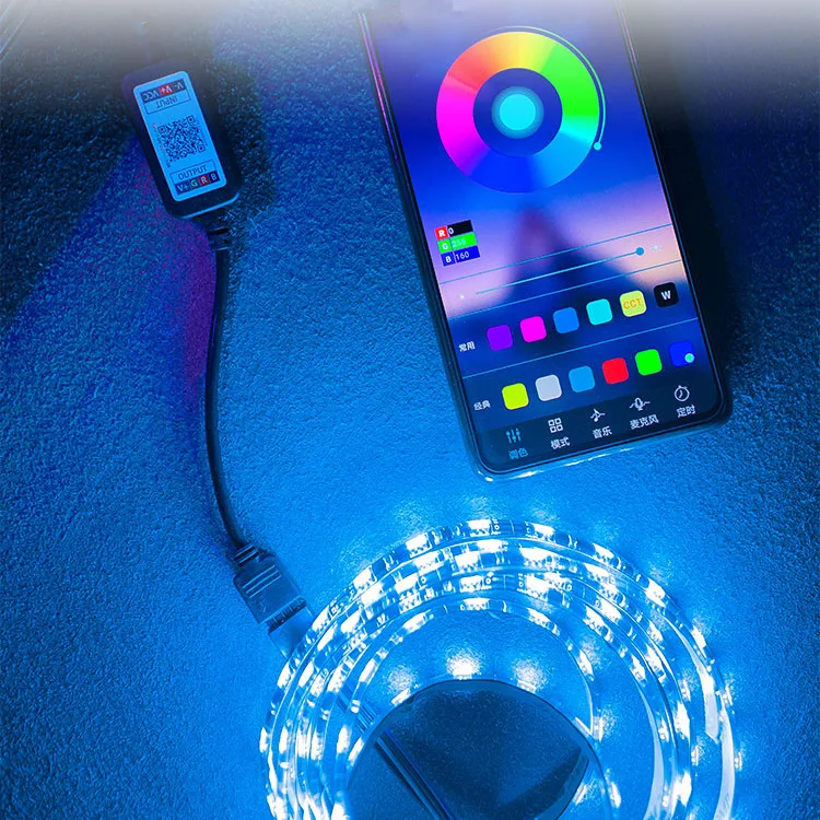 

USB LED Strip Light Flexible Lamp 1M 2M 3M 4M 5M Tape Diode SMD 5050 5V RGB LED Lights TV Background Lighting Bluetooth Control