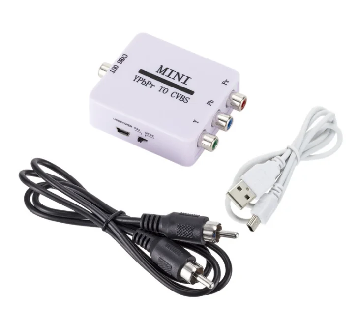 

YPBPR to CVBS Video Converter Component to CVBS 1080P Video Adapter for TV Projector Monitor