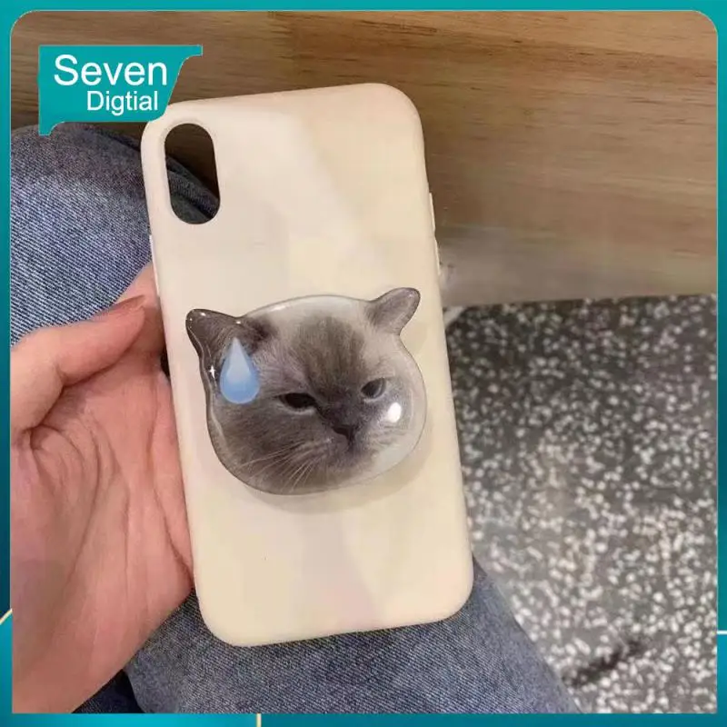 

Convenient Cellphone Stand Folding Desktop Mobile Phone Holder Plastic Adhesive Phone Holder Telescopic 1 Pcs