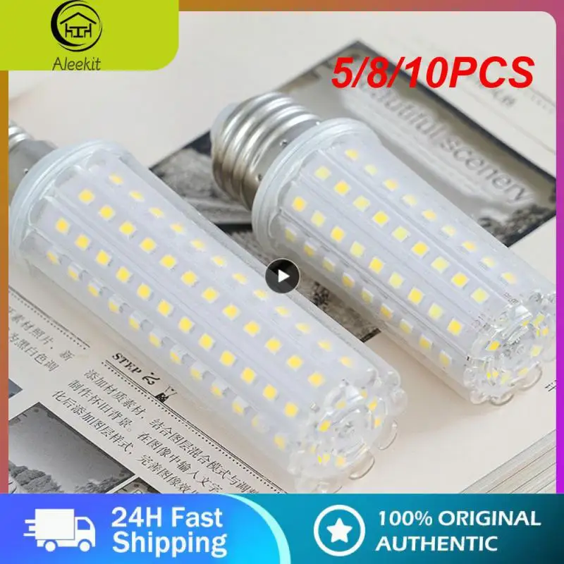 

5/8/10PCS 10w/20w/24w Chandelier E27 E14 White Light Led Lamp Bedroom 110-220v For Home Bath Living Room Lighting Bulb