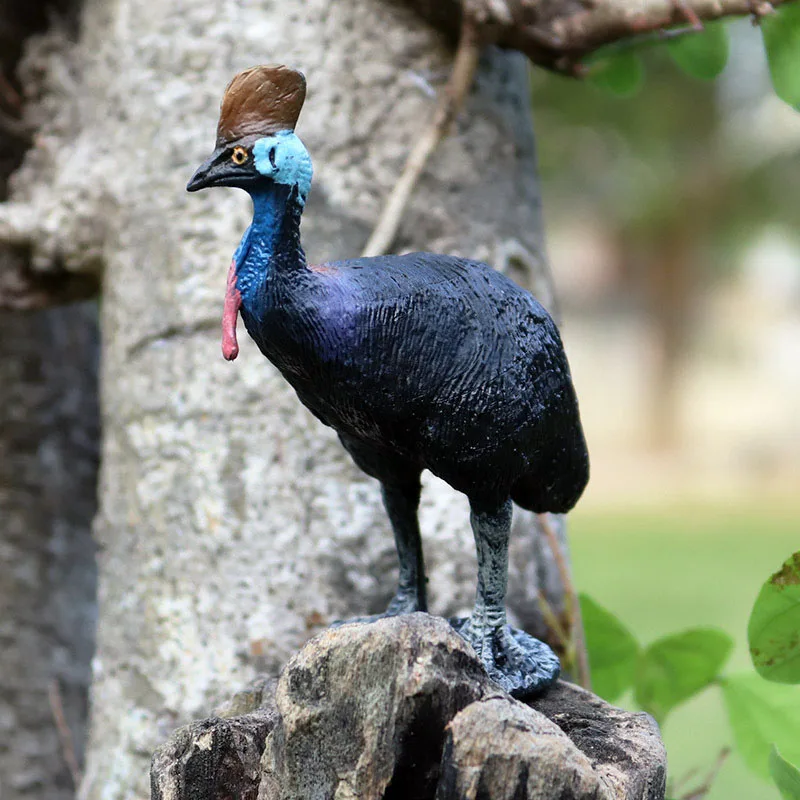 Фото Имитация диких животных, малайский тапир, ежик, водный бак, Cassowary, гофрированный Лемур, олень, экшн-фигурки, птица, кролик, раньше №3