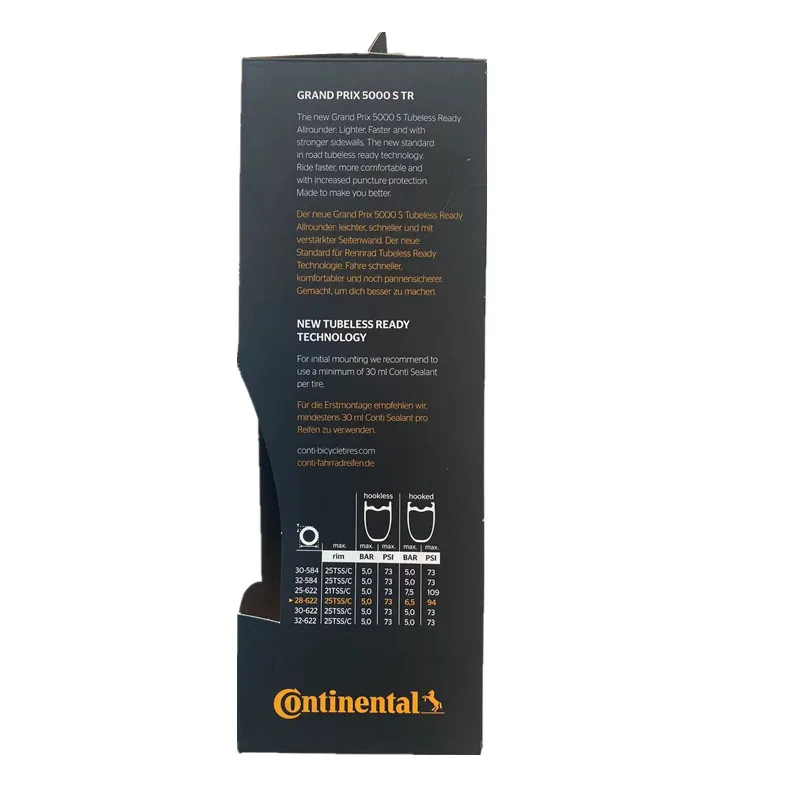 Continental Grand Prix 5000 STR бескамерная дорожная шины 700 × 25/28/30/32C велосипедные складные