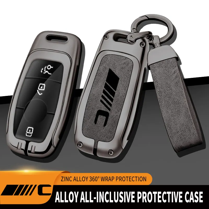 

Zinc Alloy Car Key Case For Mercedes Benz C Class Remote Control Protector For Mercedes Benz C300 C260 C200 C180 Key Cover