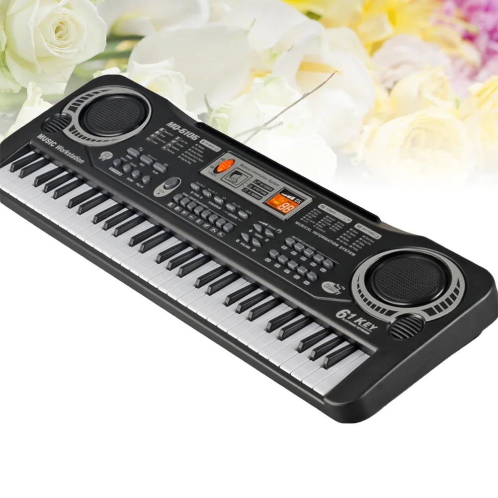 

Piano Keyboard Electronic Music Kids Portable Keys Stand Digital Educational Toys Microphone Keyboards