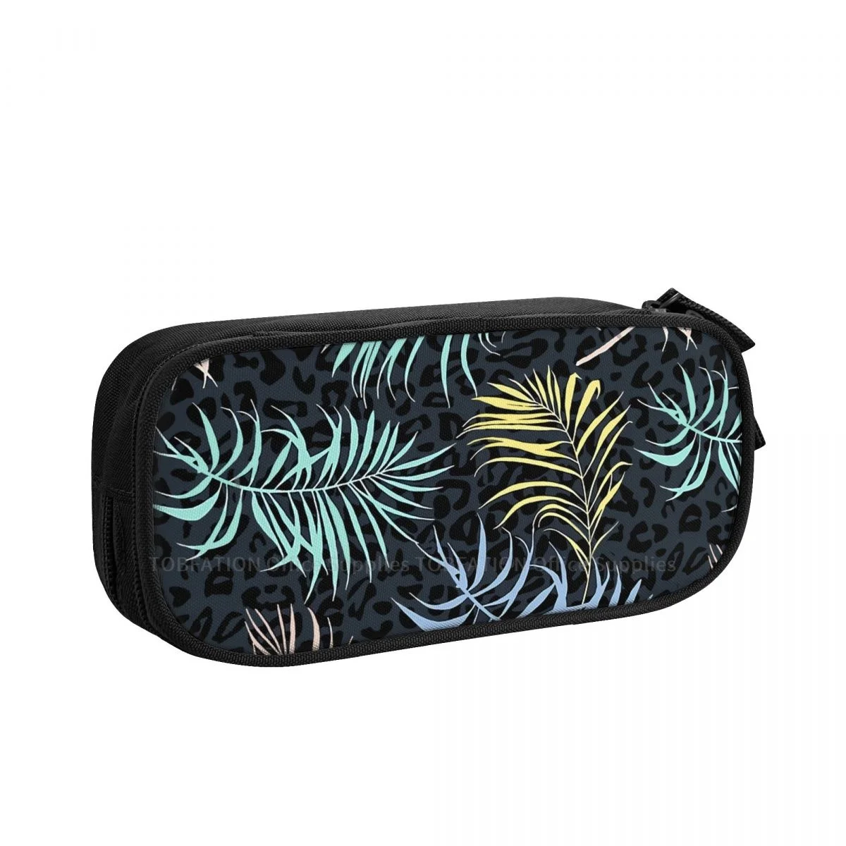 

Plants Pencase Pattern Design Pencil Bag Girls Boys School Storage Supplies Large Capacity Double Zipper