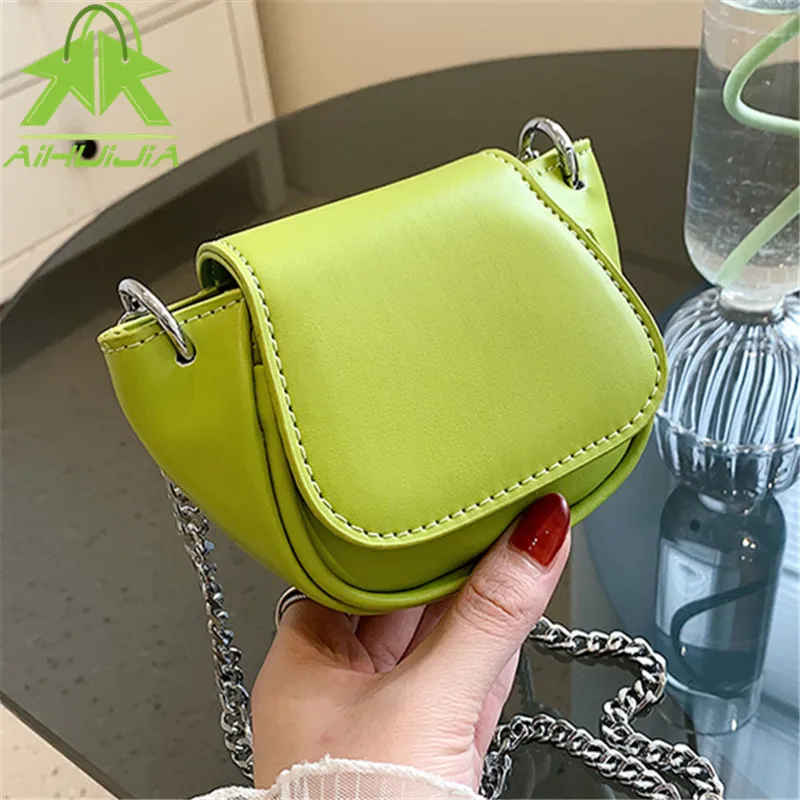 

Luxury Chain Crossbody Bags for Women Solid Wild Flap Shoulder Bag Lady Designer Small Women's Handbags and Purses New Fashion